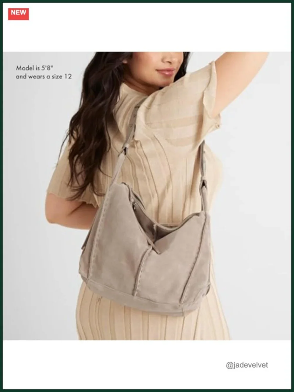 Leather Hobo Bag with Zipper Pocket - Large Women's Handbag for Everyday &